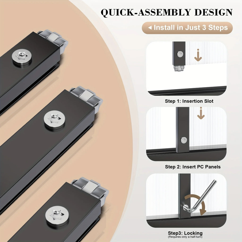 Premium Polycarbonate Greenhouse – Multi-Size Garden Escape