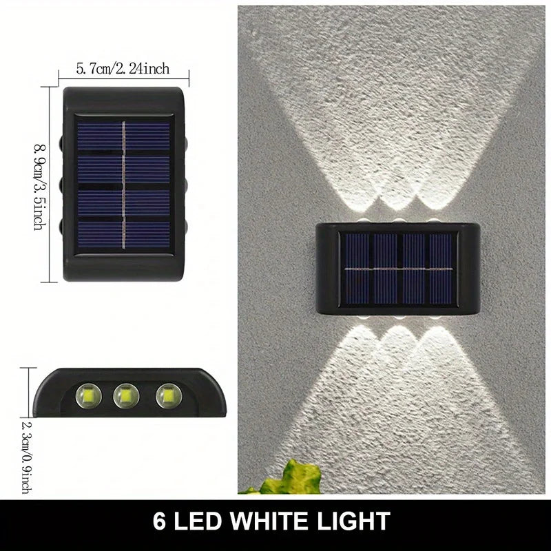 Outdoor Waterproof Solar Powered Garden Wall LED Light